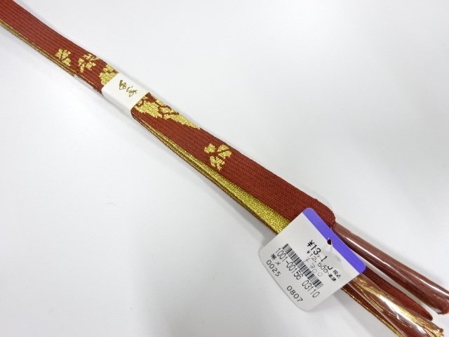 JAPANESE KIMONO / UNUSED KOREI HAND-TIED OBIJIME